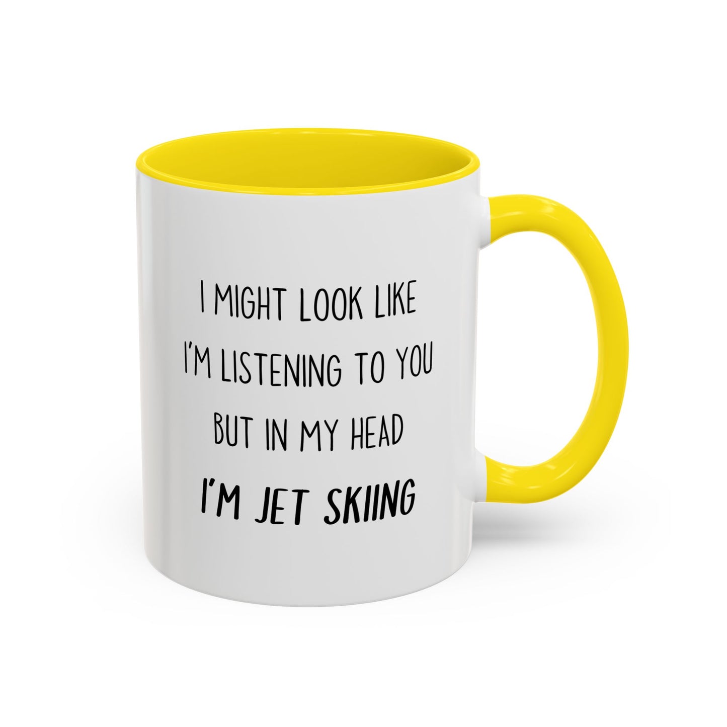 I Might Look Like I’m Listening to You But in My Head I’m Jet Skiing Mug – Funny Jet Ski Lover Gift | Custom Made Coffee Cup