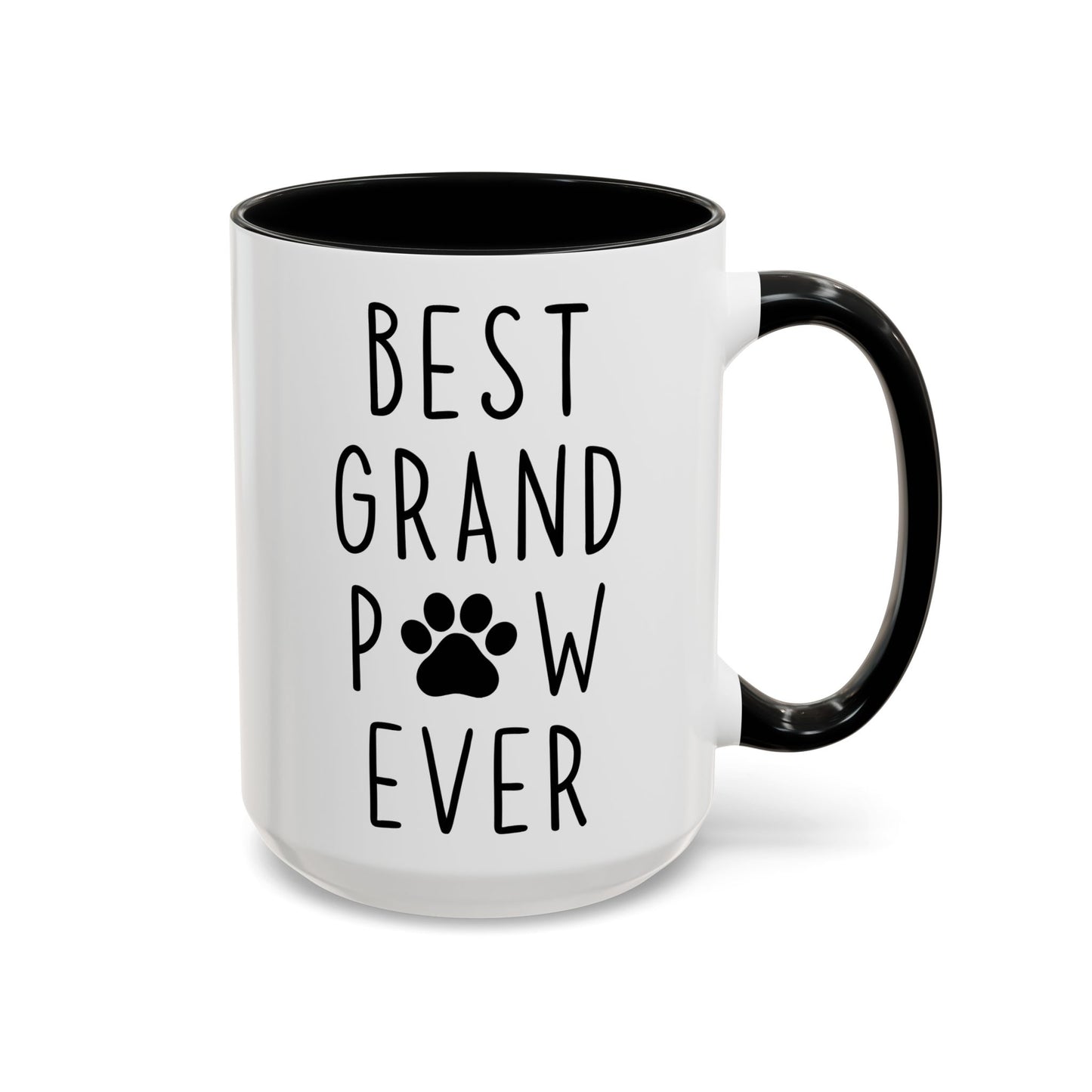 Best Grand Paw Ever Mug | Funny Pet Lover Gift | Custom Made Dog Grandpa Coffee Cup