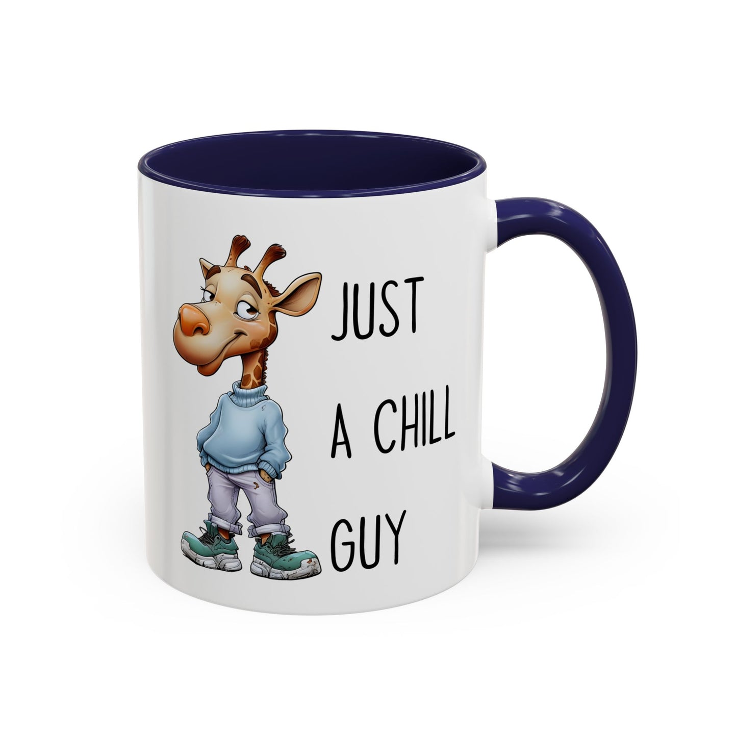 Just a Chill Guy Giraffe Mug | Funny Animal Coffee Cup | Custom Made Gift for Giraffe Lovers