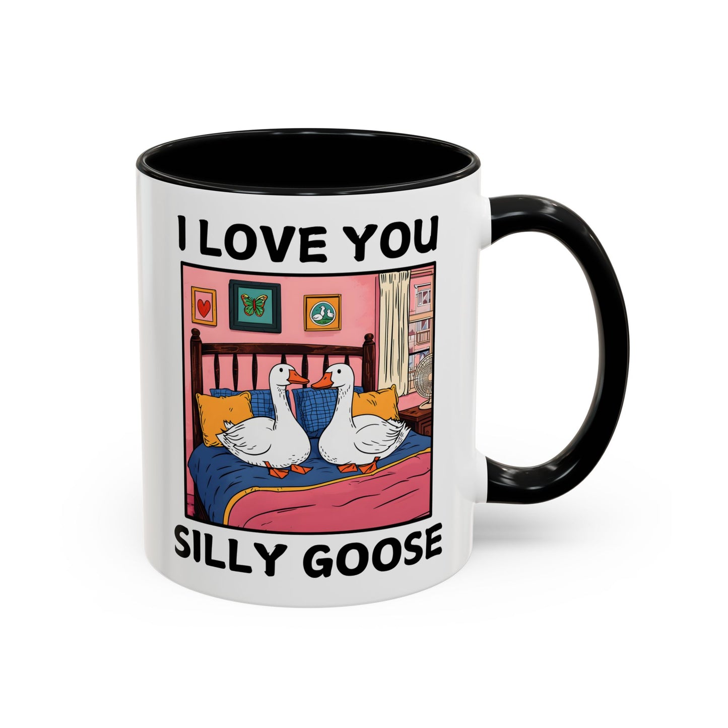 I Love You Silly Goose Mug – Cute Funny Couples Mug | Romantic Gift for Boyfriend, Girlfriend, Husband, or Wife
