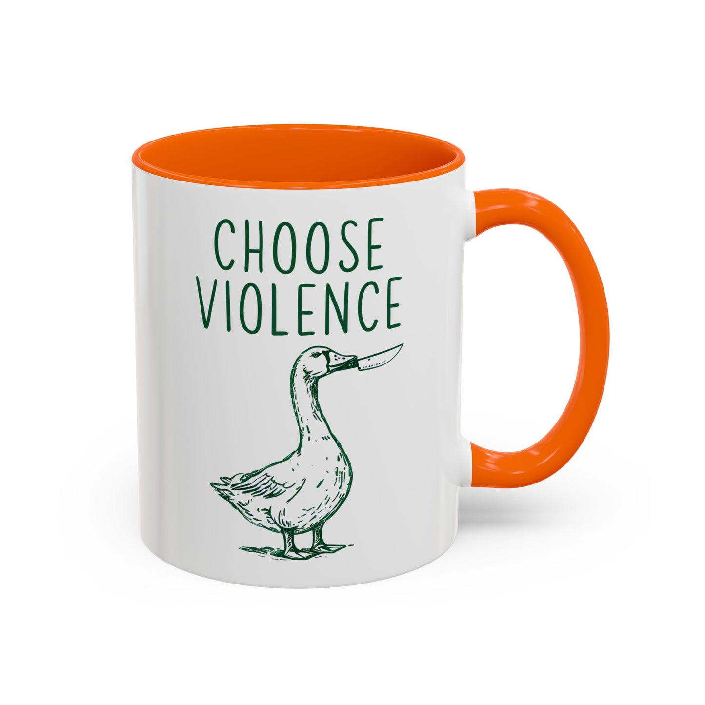Choose Violence Mug | Funny Goose Meme Coffee Cup | Custom Made Sarcastic Gift
