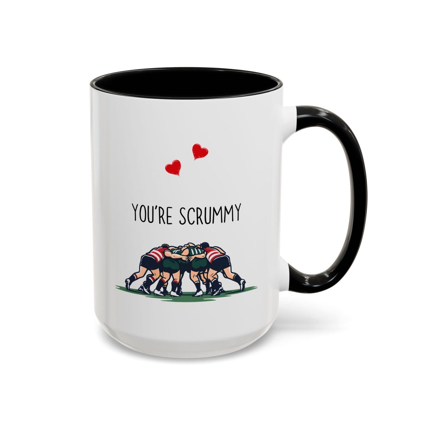 You’re Scrummy Mug | Funny Rugby Pun Mug | Cute Custom Made Gift for Couples or Rugby Fans