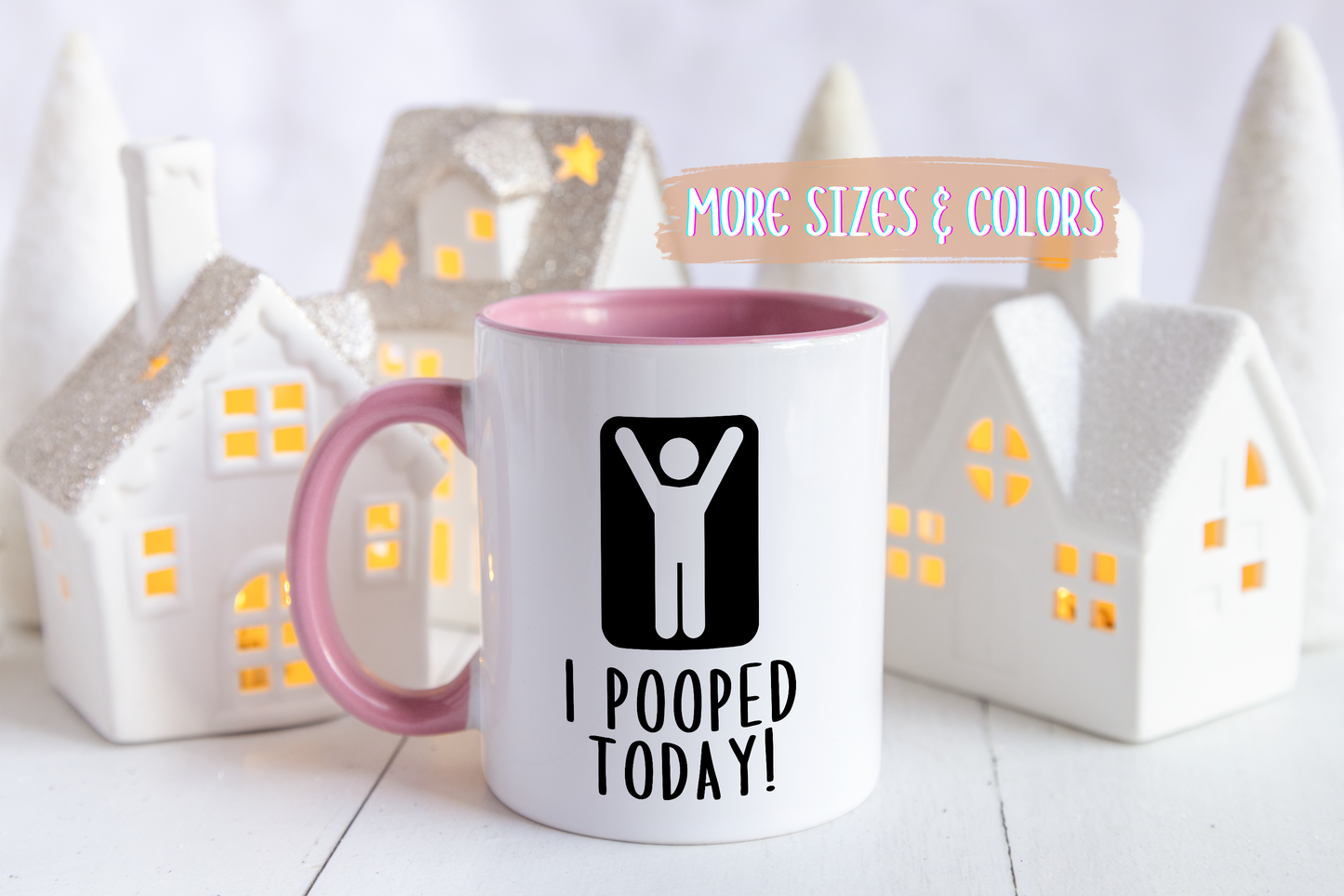 I Pooped Today Mug – Funny Achievement Coffee Cup | Bathroom Humor Gift