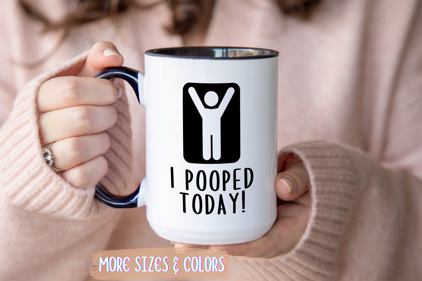 I Pooped Today Mug – Funny Achievement Coffee Cup | Bathroom Humor Gift