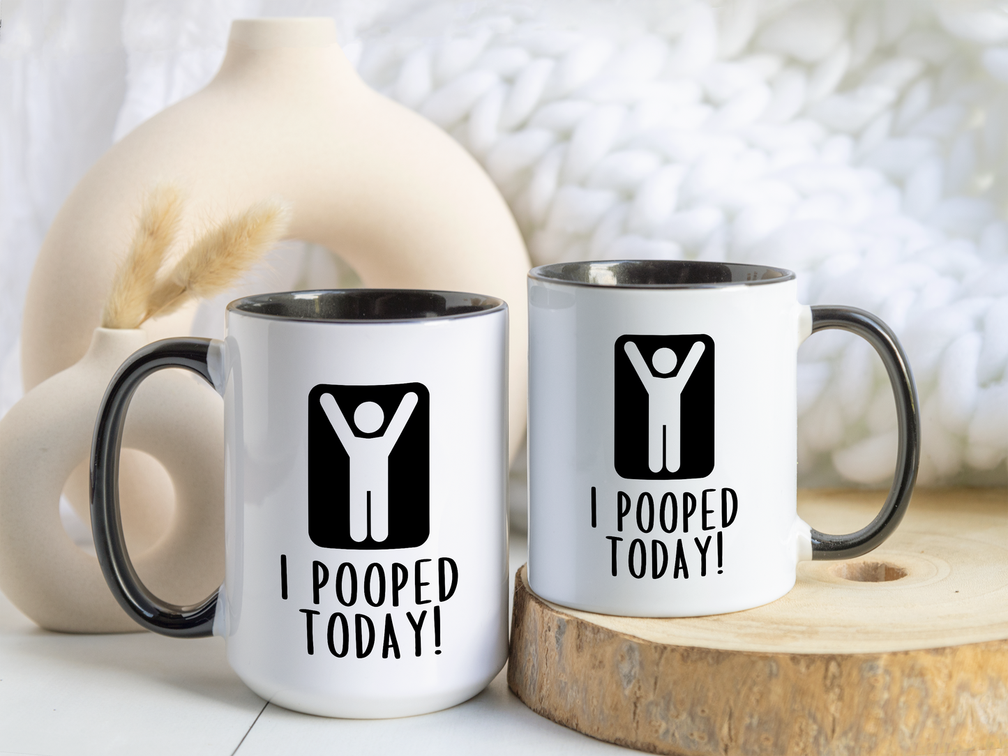 I Pooped Today Mug – Funny Achievement Coffee Cup | Bathroom Humor Gift