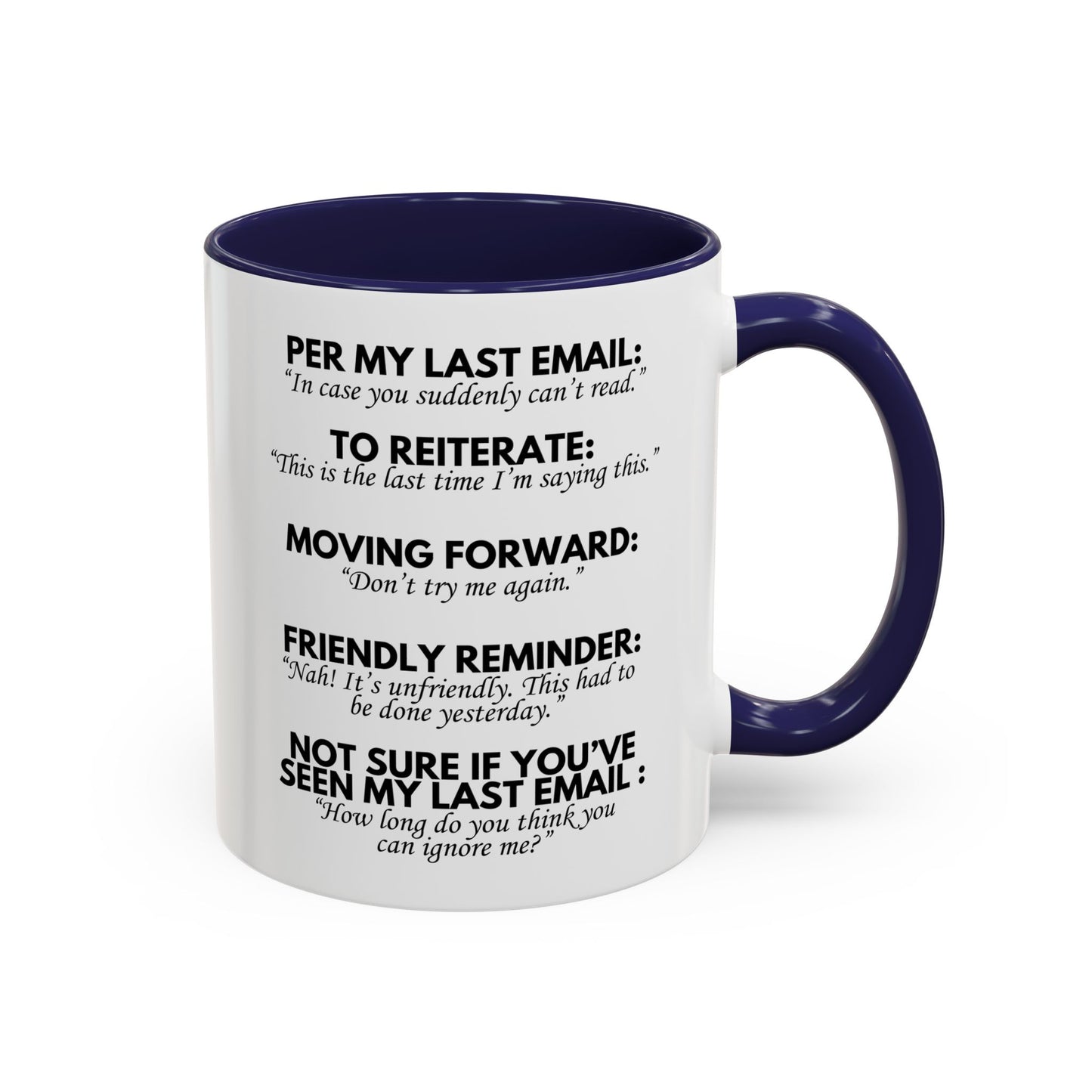 Per My Last Email Mug – Funny Work Coffee Mug | Sarcastic Office Gift for Coworkers & Bosses