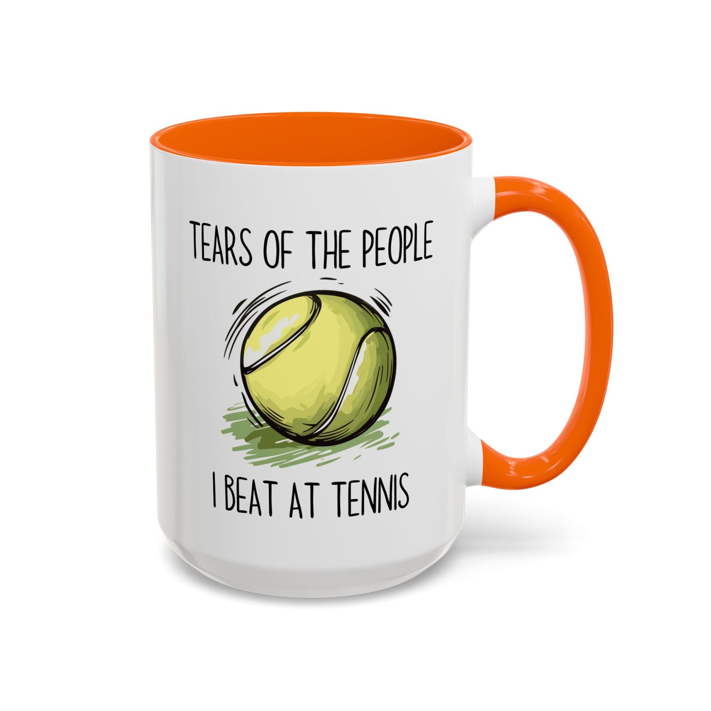 Funny Tennis Mug – “Tears of the People I Beat at Tennis” – Custom Made Tennis Player Gift – Sarcastic Sports Mug
