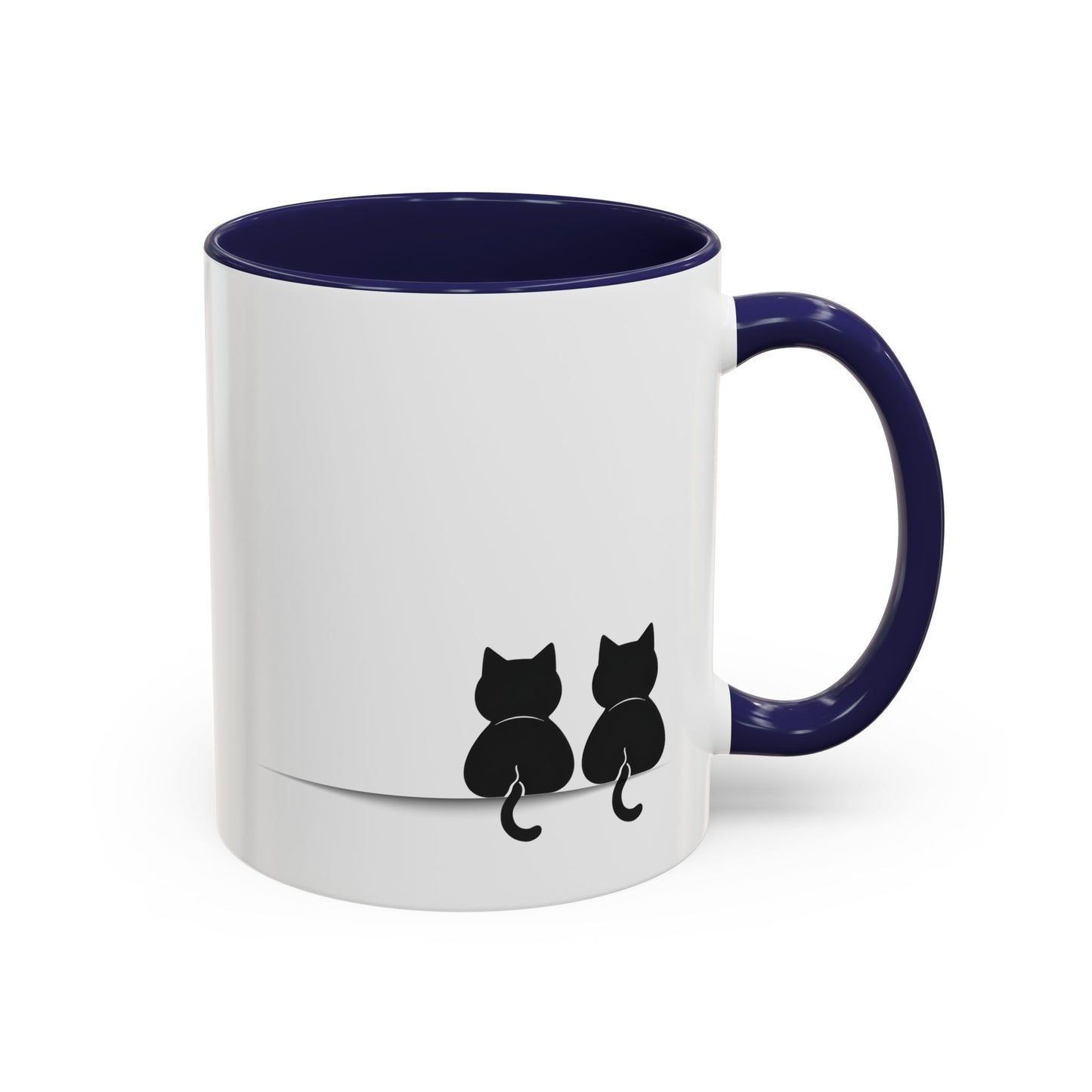 Two Black Cats Mug | Minimalist Cat Lover Gift | Custom Made Coffee Cup for Pet Owners