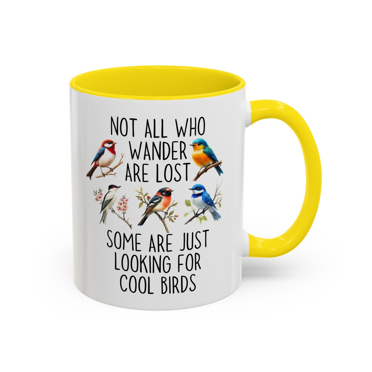 Not All Who Wander Are Lost Birdwatching Mug | Cool Birds Coffee Cup | Custom Made Gift for Bird Lovers & Nature Fans