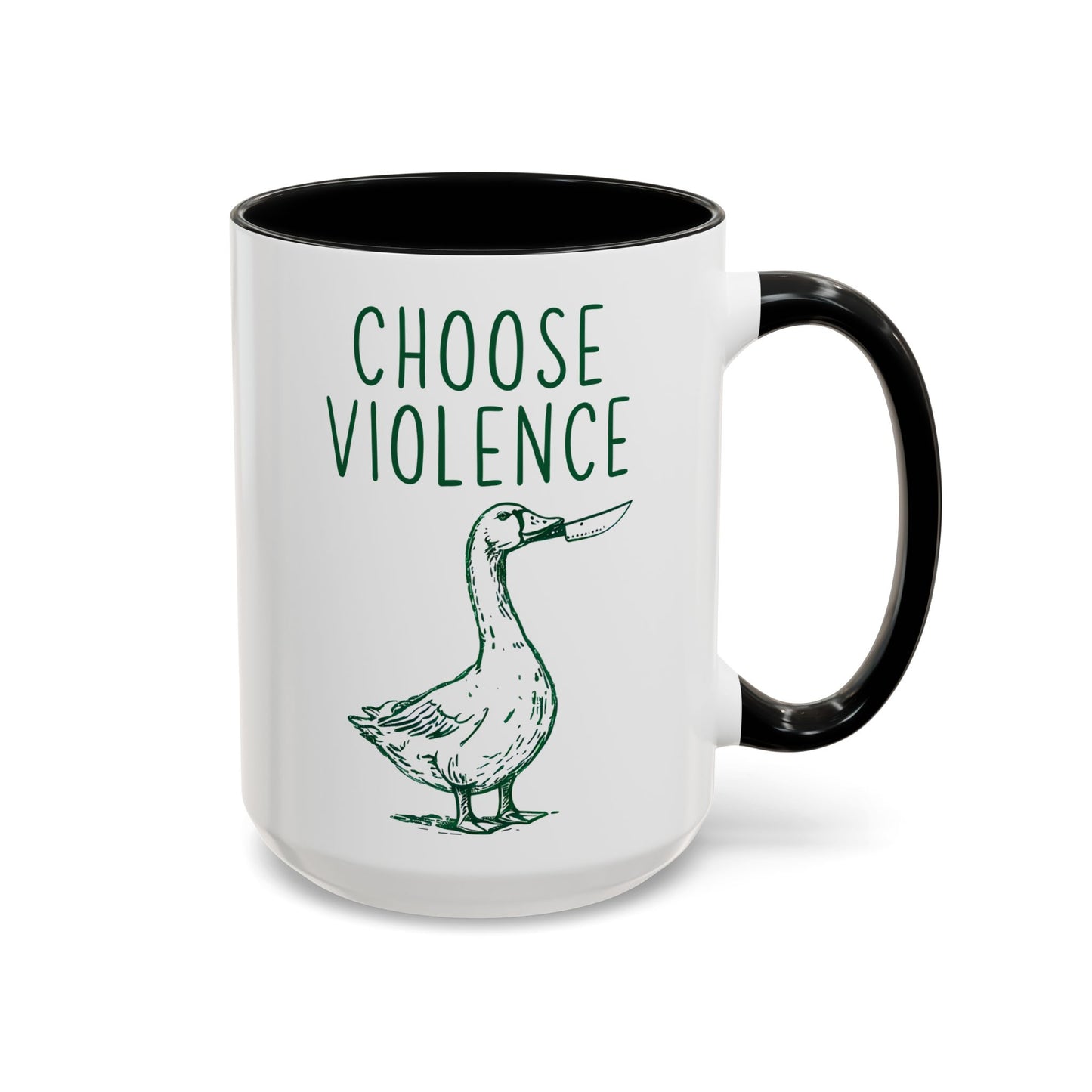 Choose Violence Mug | Funny Goose Meme Coffee Cup | Custom Made Sarcastic Gift