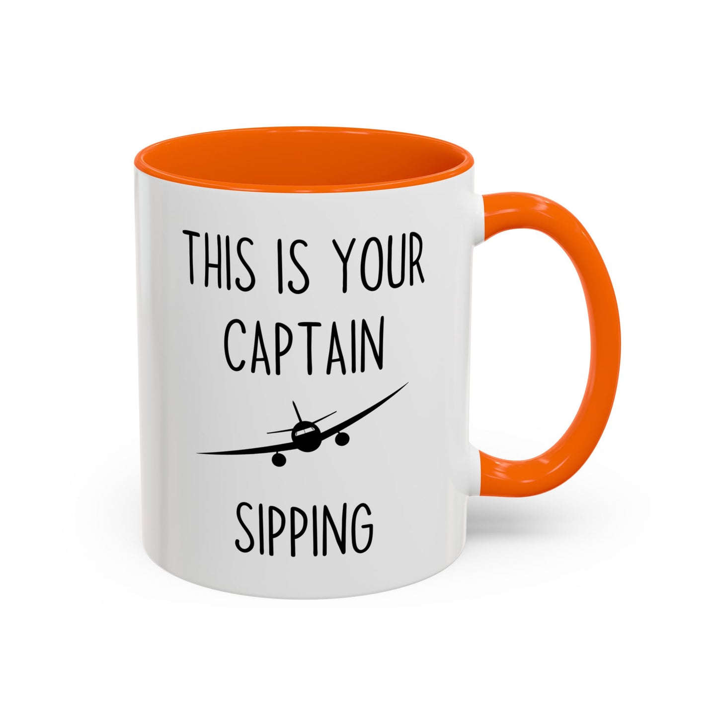 This Is Your Captain Sipping Mug | Funny Pilot Coffee Cup | Custom Made Aviation Gift