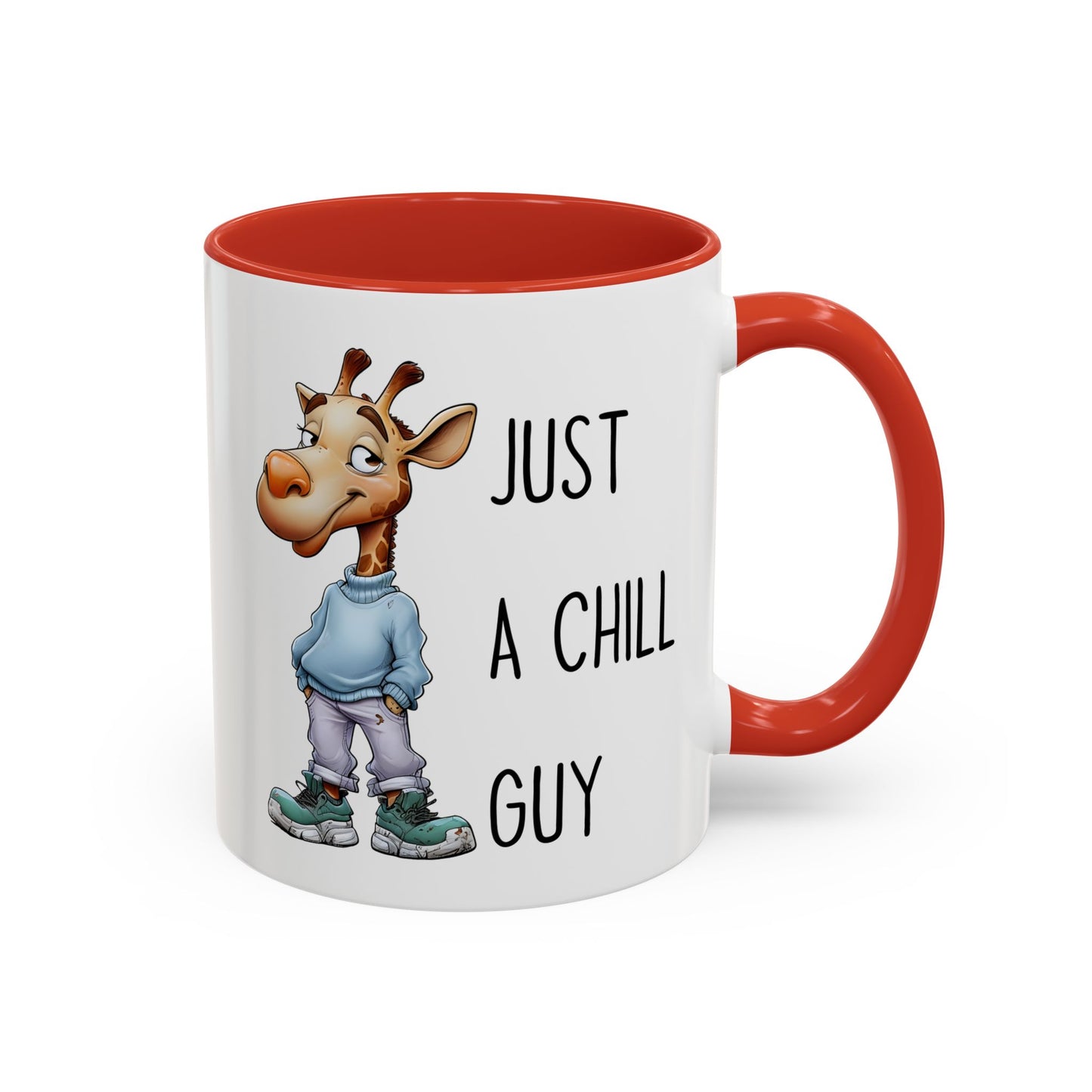 Just a Chill Guy Giraffe Mug | Funny Animal Coffee Cup | Custom Made Gift for Giraffe Lovers