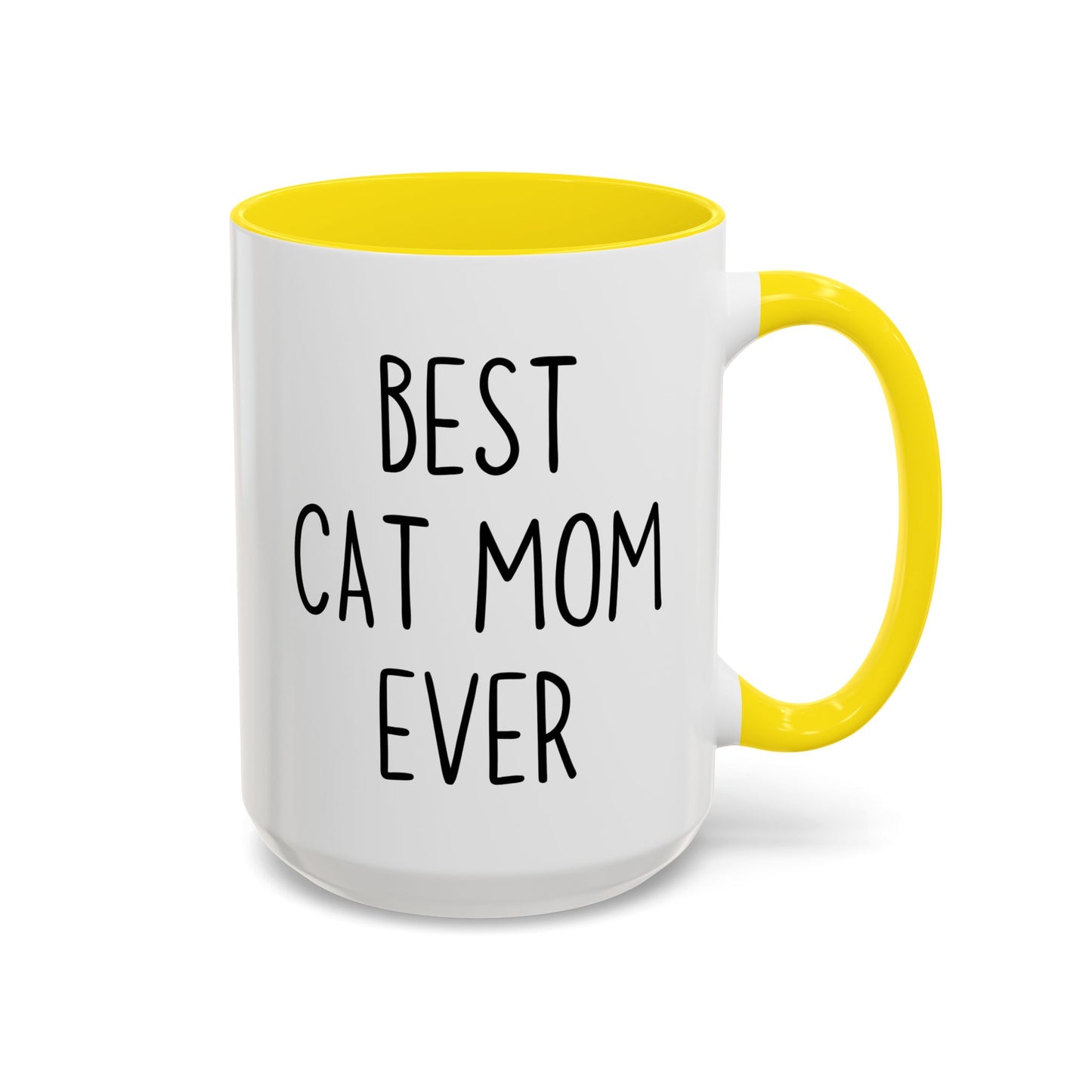 Best Cat Mom Ever Mug | Funny Cat Lover Gift | Custom Made Coffee Cup for Cat Moms