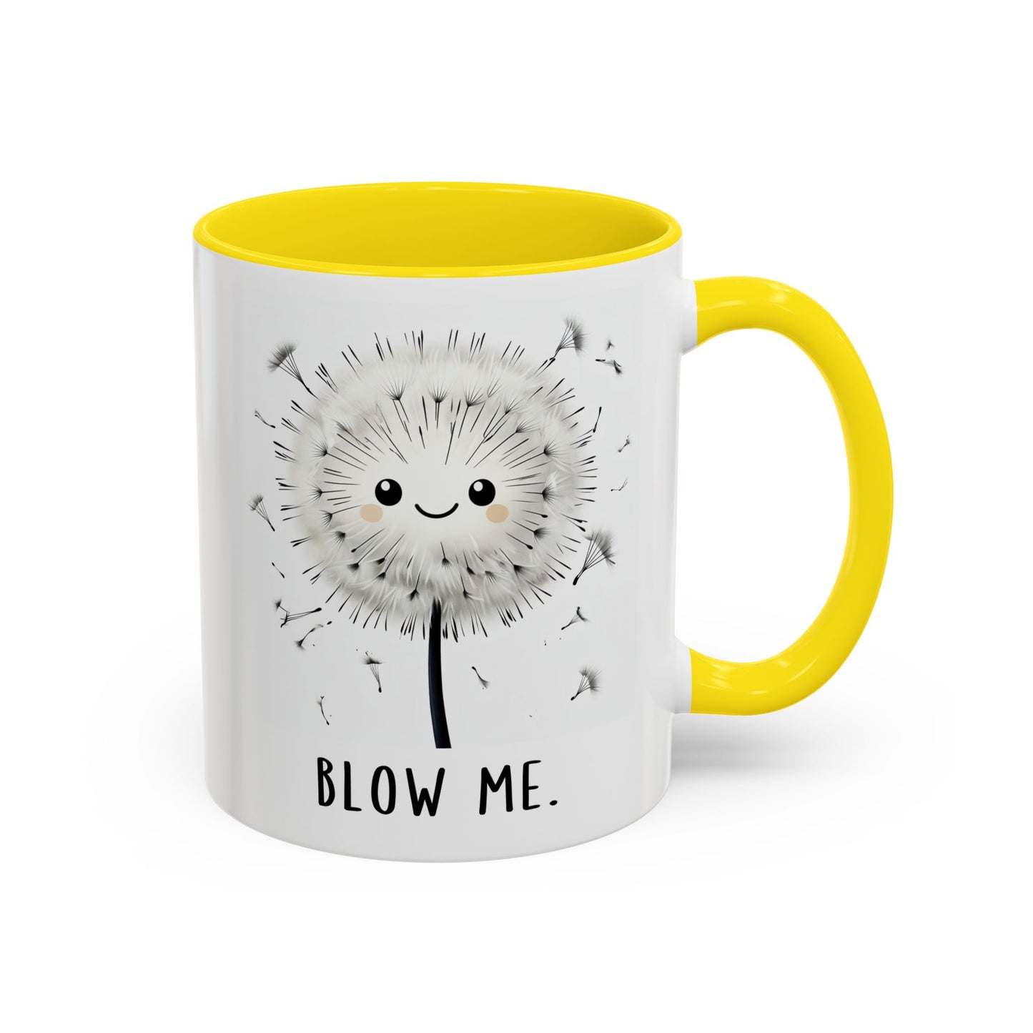 Blow Me Dandelion Mug – Funny Cute Coffee Cup | Playful Pun Mug | Custom Made Gift for Friends