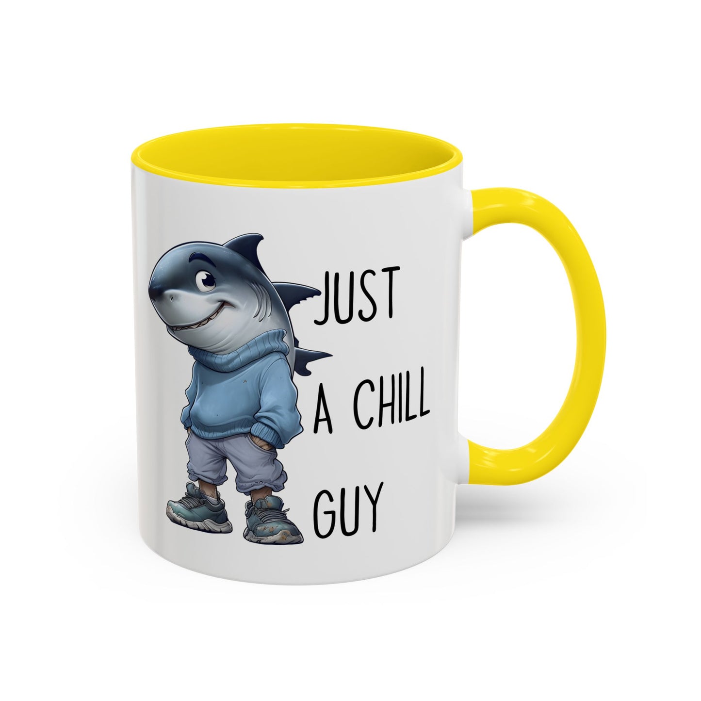 Just a Chill Guy Shark Mug | Funny Ocean Coffee Cup | Custom Made Gift for Shark Lovers