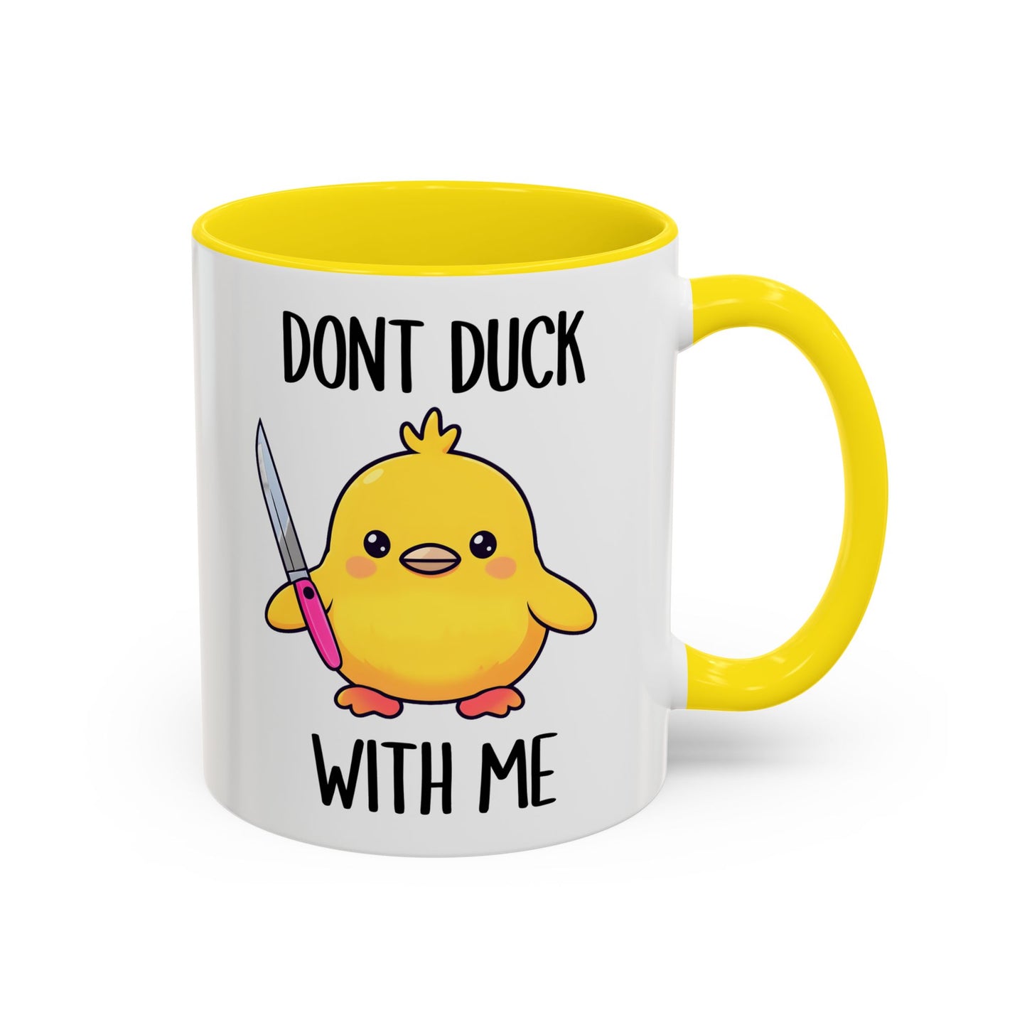 Don’t Duck With Me Mug – Funny Duck Mug | Cute Angry Coffee Cup Gift
