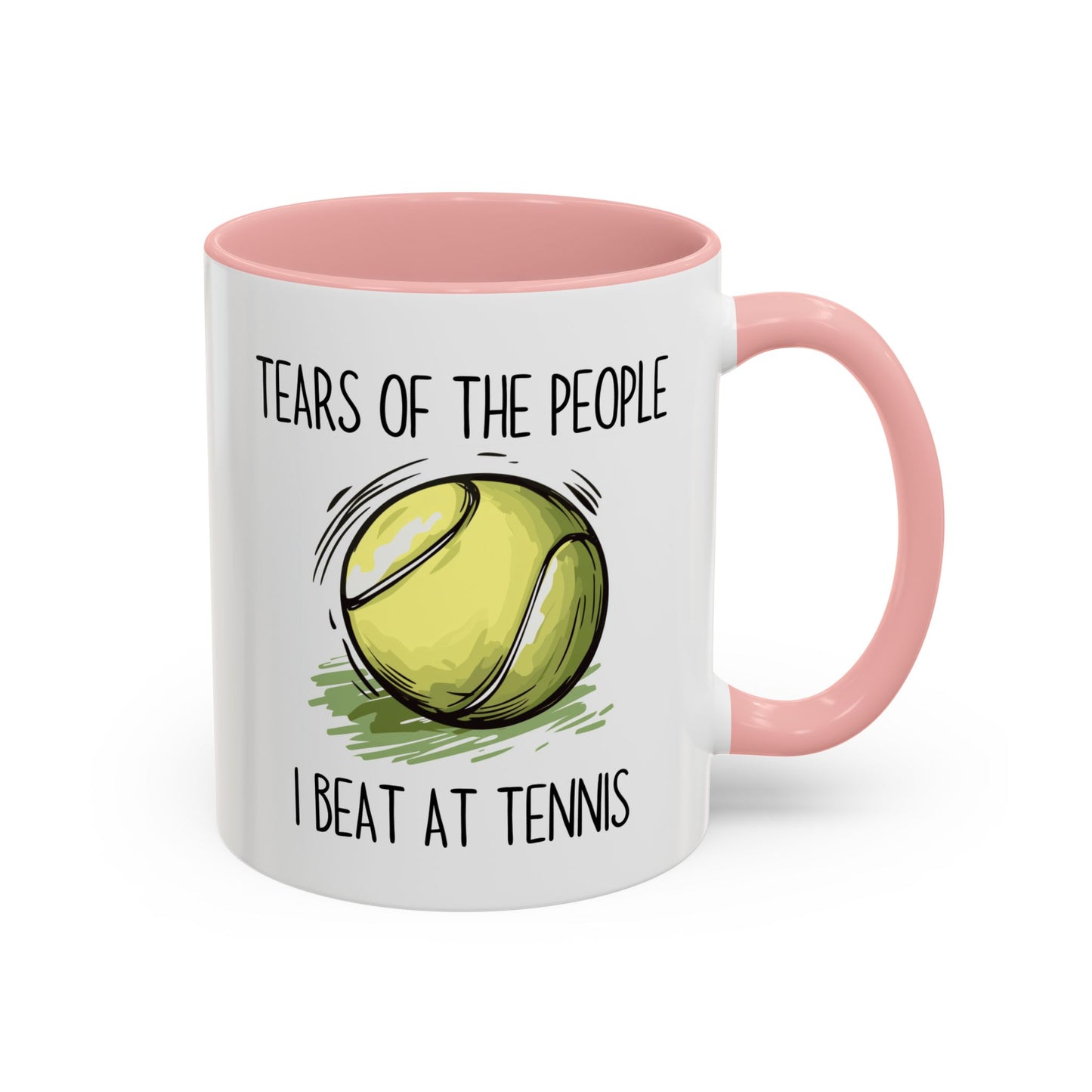 Funny Tennis Mug – “Tears of the People I Beat at Tennis” – Custom Made Tennis Player Gift – Sarcastic Sports Mug