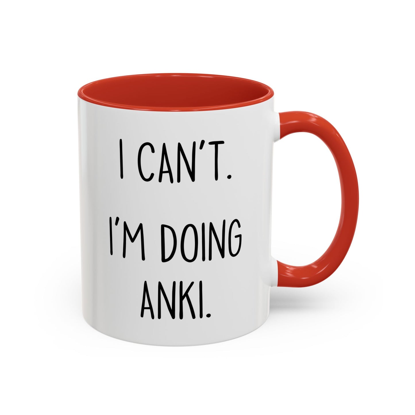 I Can’t I’m Doing Anki Mug | Funny Med Student Gift | Custom Made Study Coffee Cup