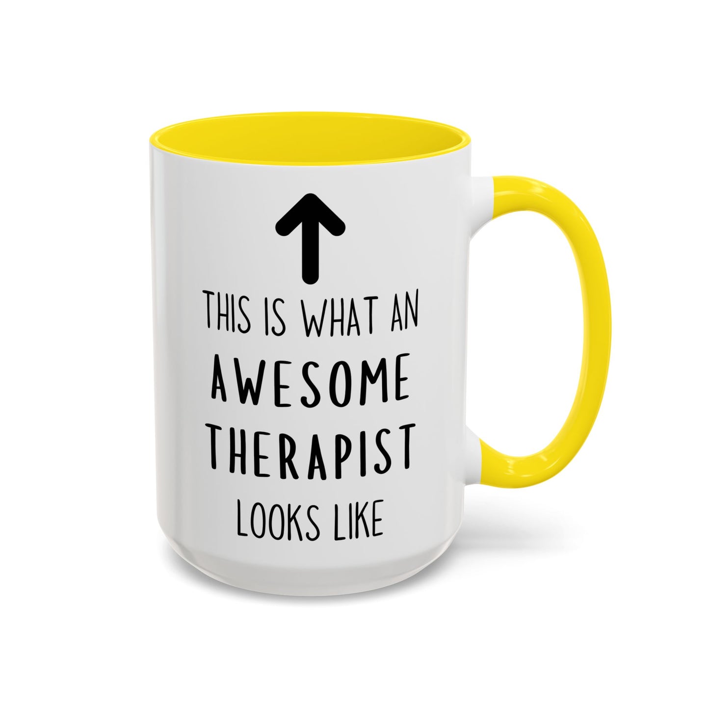 Awesome Therapist Mug – “This Is What an Awesome Therapist Looks Like” Custom Made Coffee Cup | Gift for Therapists, Counselors & Psychologists