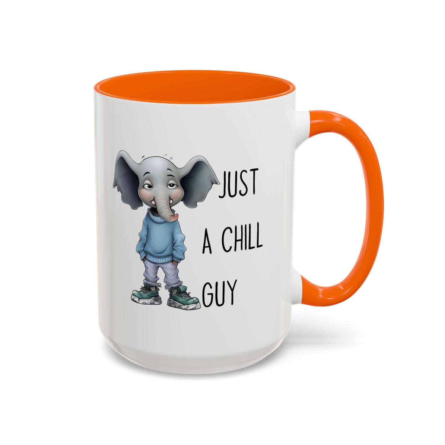 Just a Chill Guy Elephant Mug | Funny Animal Coffee Cup | Custom Made Gift for Elephant Lovers