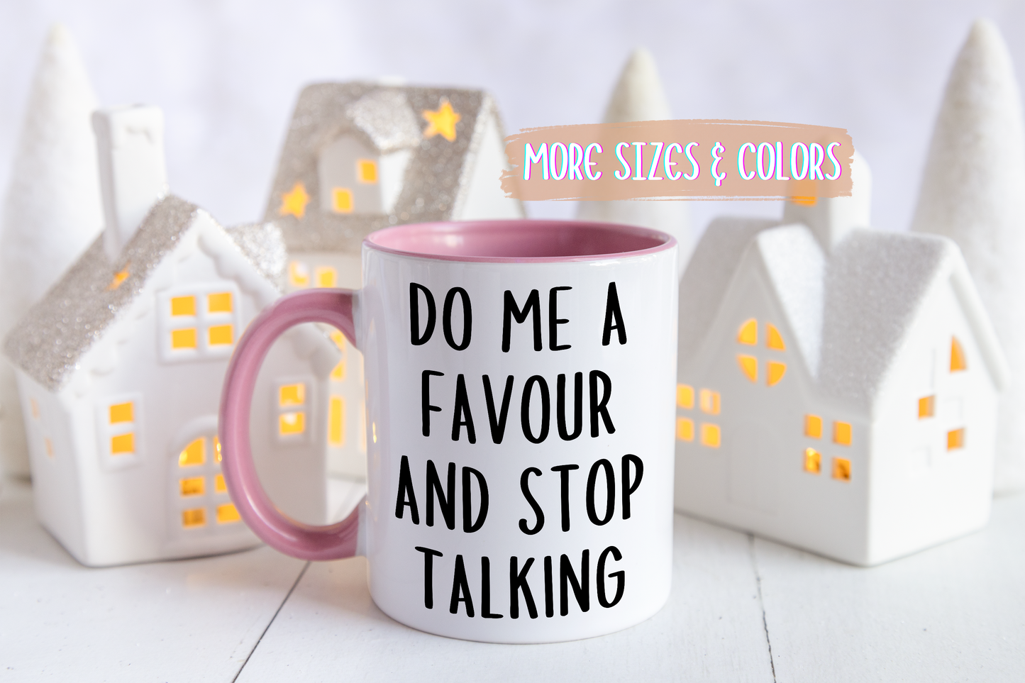 Do Me a Favor and Stop Talking Mug – Funny Sarcastic Coffee Cup | Relatable Office Humor Gift
