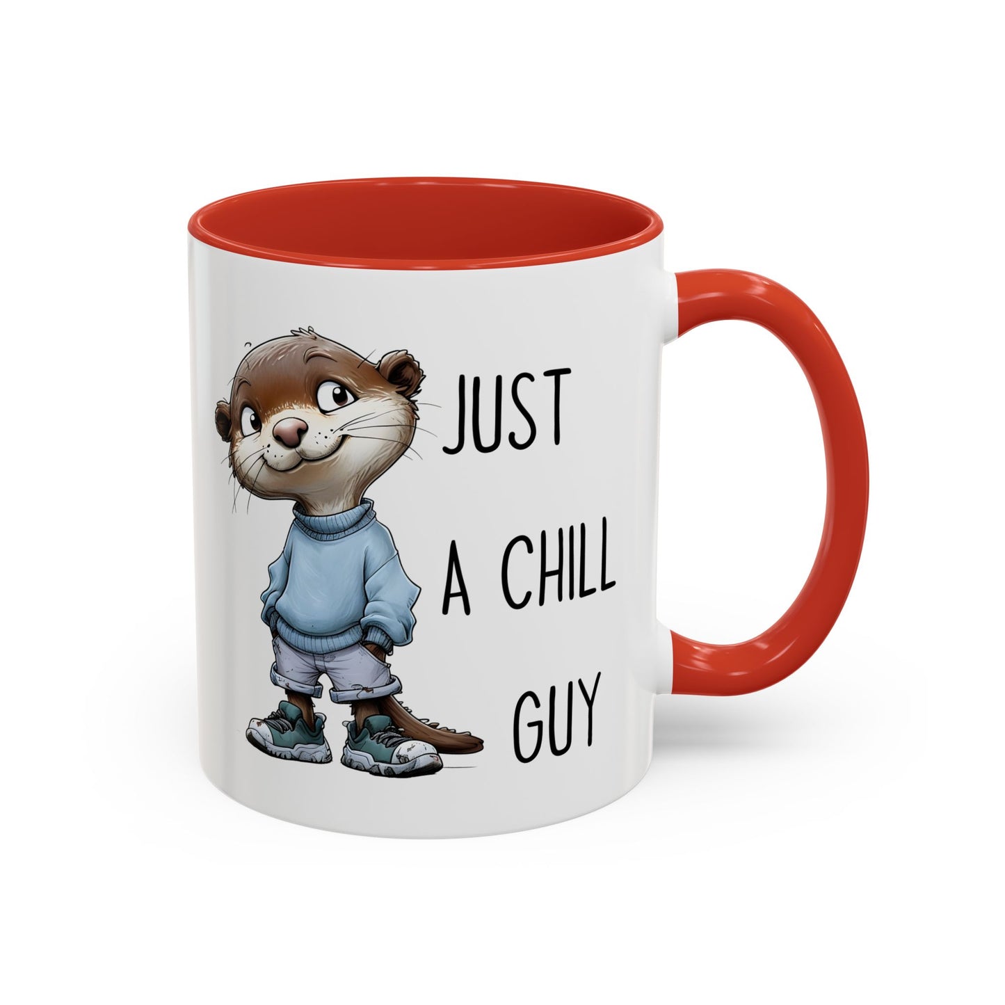 Just a Chill Guy Otter Mug | Funny Animal Coffee Cup | Custom Made Gift for Otter Lovers