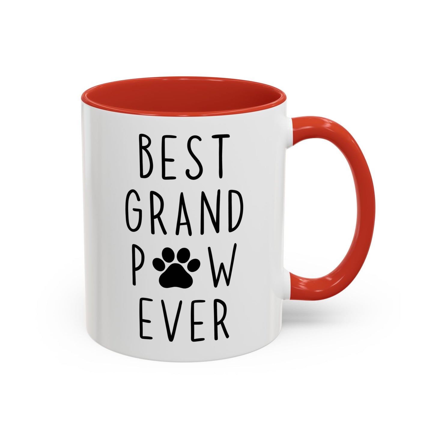 Best Grand Paw Ever Mug | Funny Pet Lover Gift | Custom Made Dog Grandpa Coffee Cup