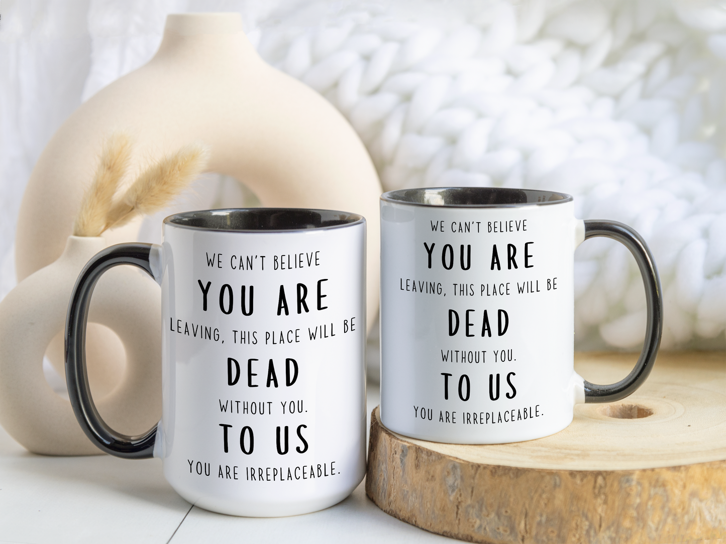 Goodbye Coworker Mug – “We Can’t Believe You’re Leaving” Funny Farewell Gift | Going Away Custom Made Mug