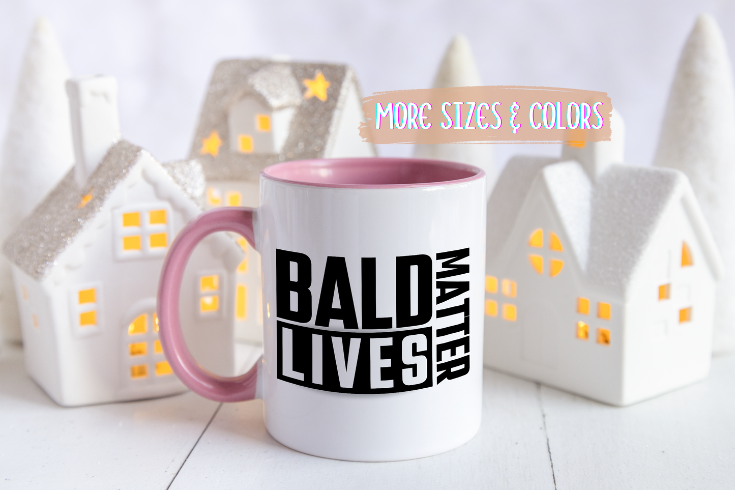 Bald Lives Matter Mug – Funny Bald Head Coffee Cup | Hilarious Gift for Bald Men & Women