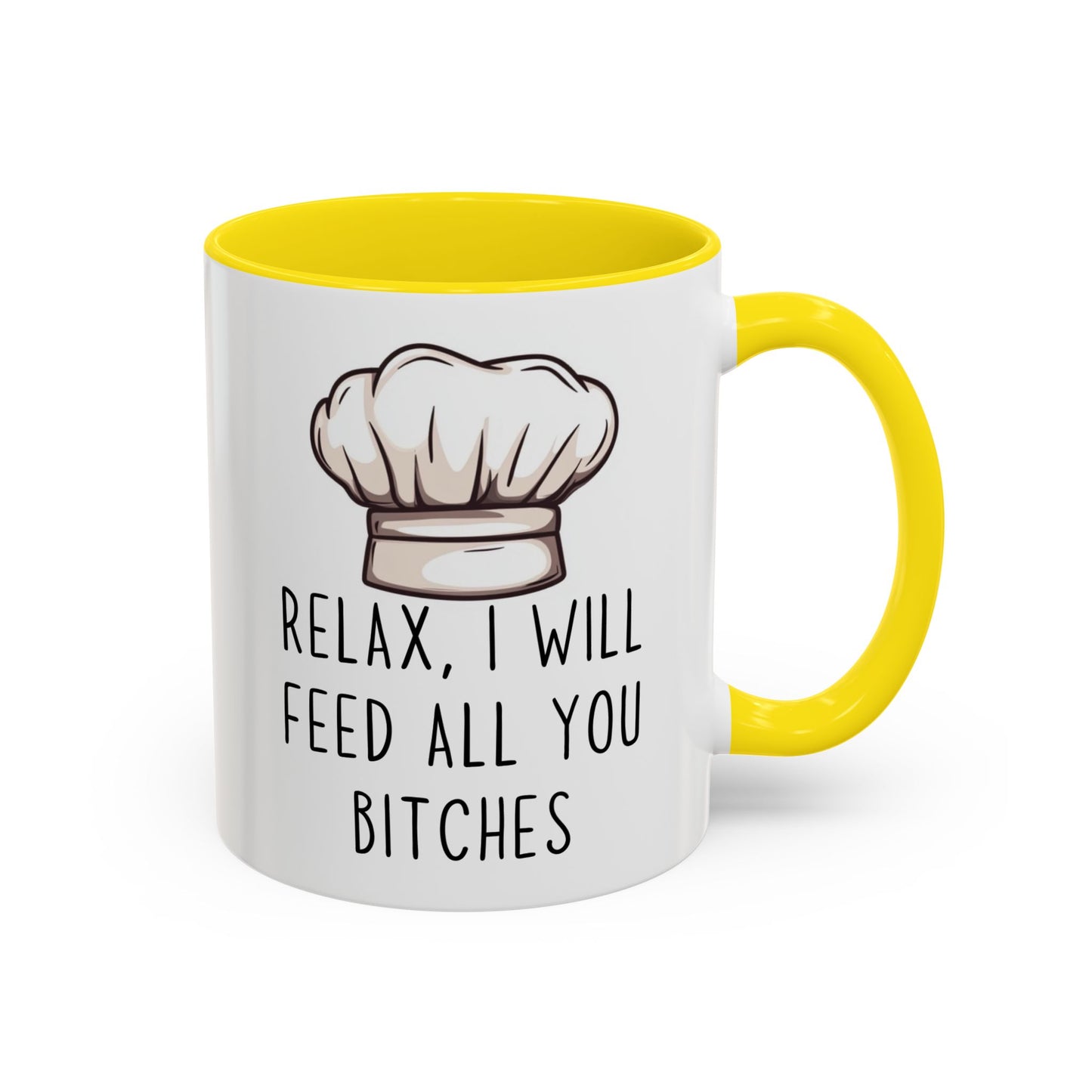 Relax, I’ll Feed All You Crazy People Mug | Funny Chef Gift | Custom Made Cooking Coffee Cup