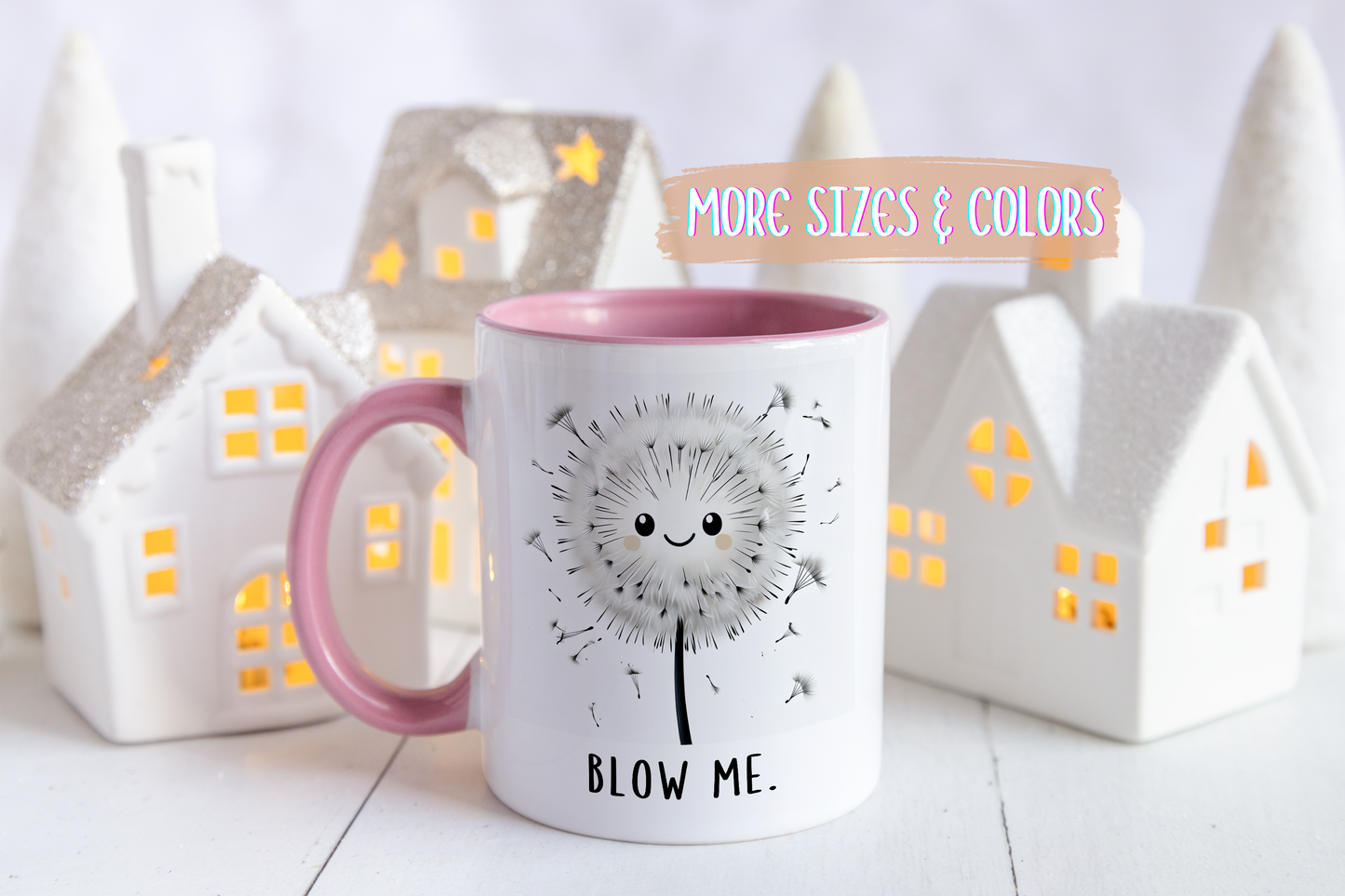 Blow Me Dandelion Mug – Funny Cute Coffee Cup | Playful Pun Mug | Custom Made Gift for Friends