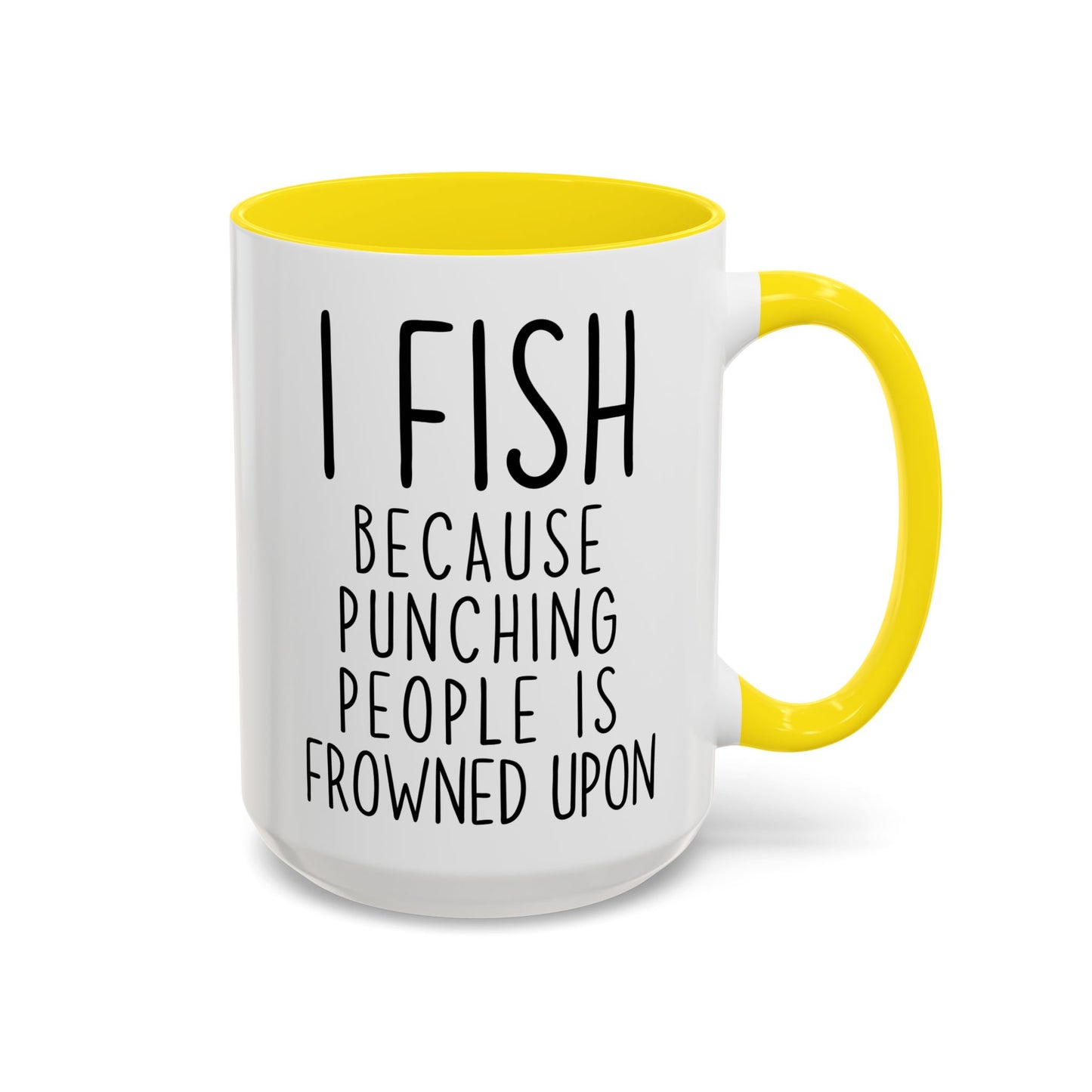 I Fish Because People Stress Me Out Funny Mug | Fishing Lover Cup | Custom Made Gift for Anglers