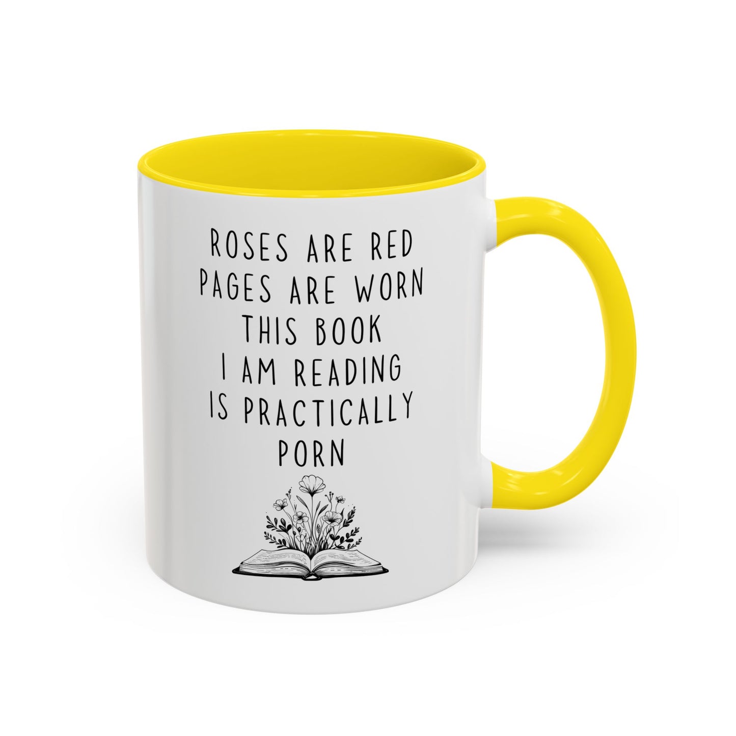 Roses Are Red Funny Book Lover Mug | Spicy Reading Coffee Cup | Custom Made Romance Reader Gift