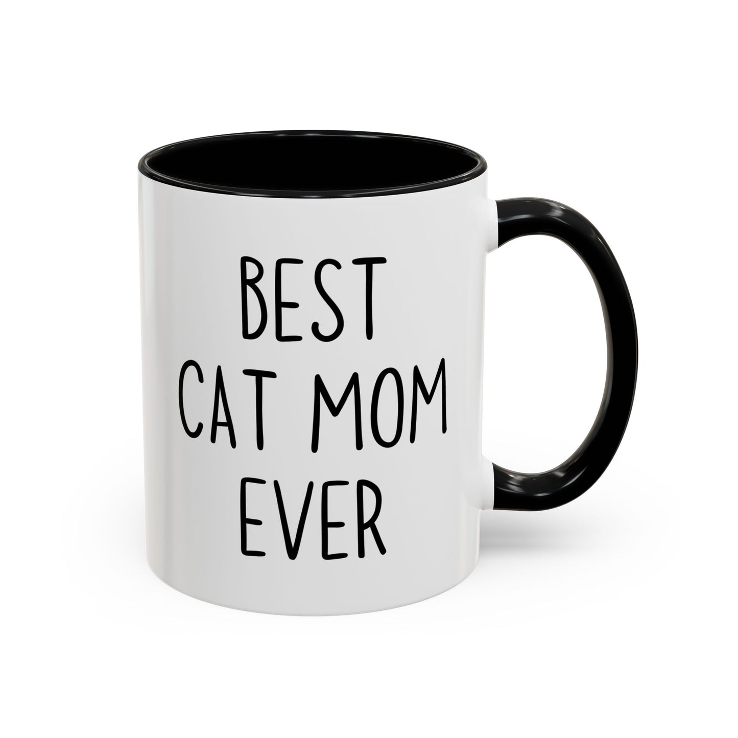 Best Cat Mom Ever Mug | Funny Cat Lover Gift | Custom Made Coffee Cup for Cat Moms