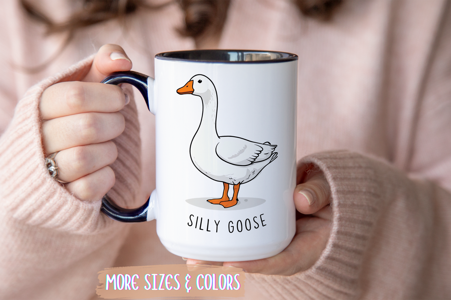 Silly Goose Mug – Funny Cute Goose Coffee Cup | Adorable Animal Mug | Custom Made Gift