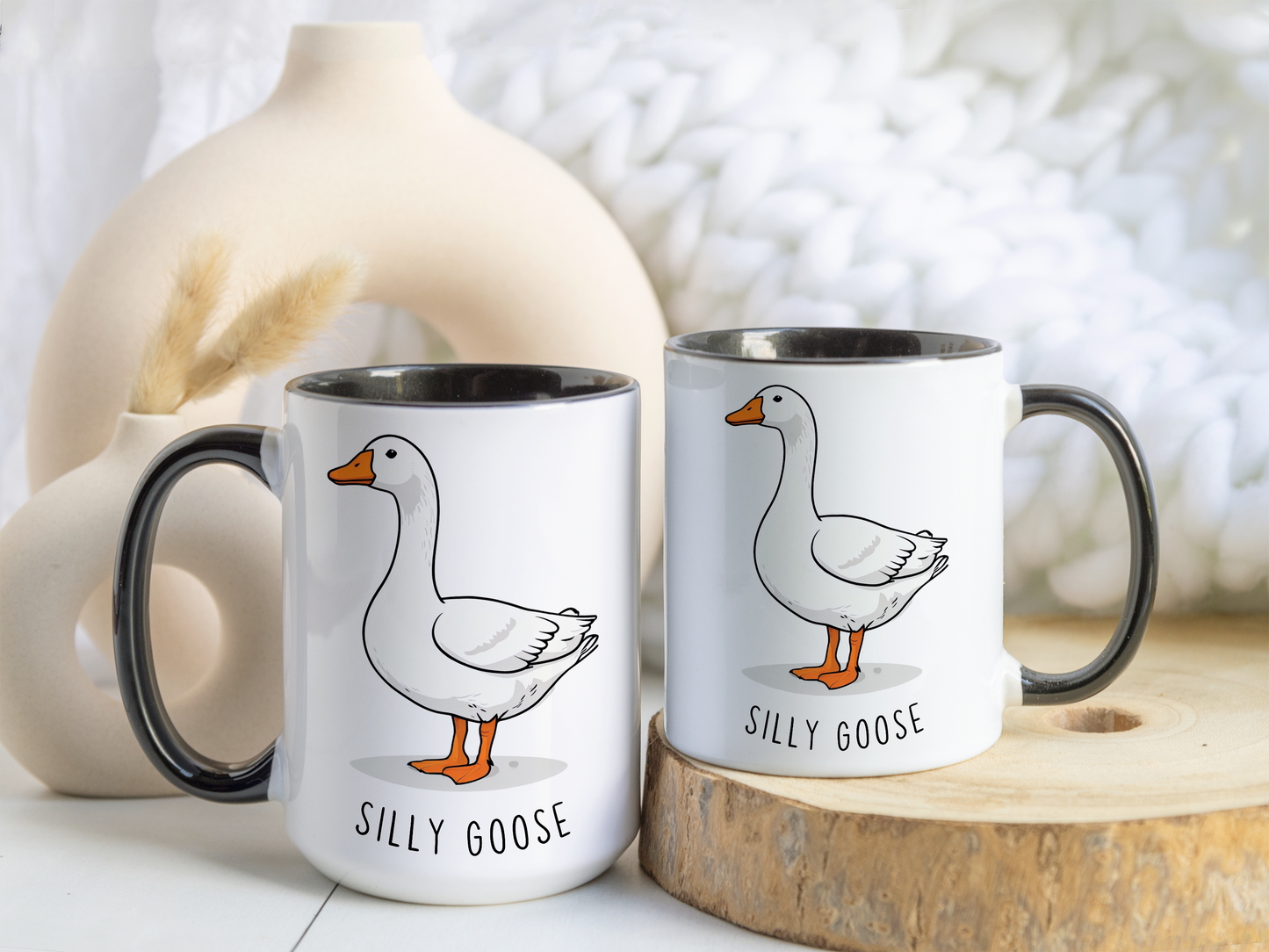 Silly Goose Mug – Funny Cute Goose Coffee Cup | Adorable Animal Mug | Custom Made Gift