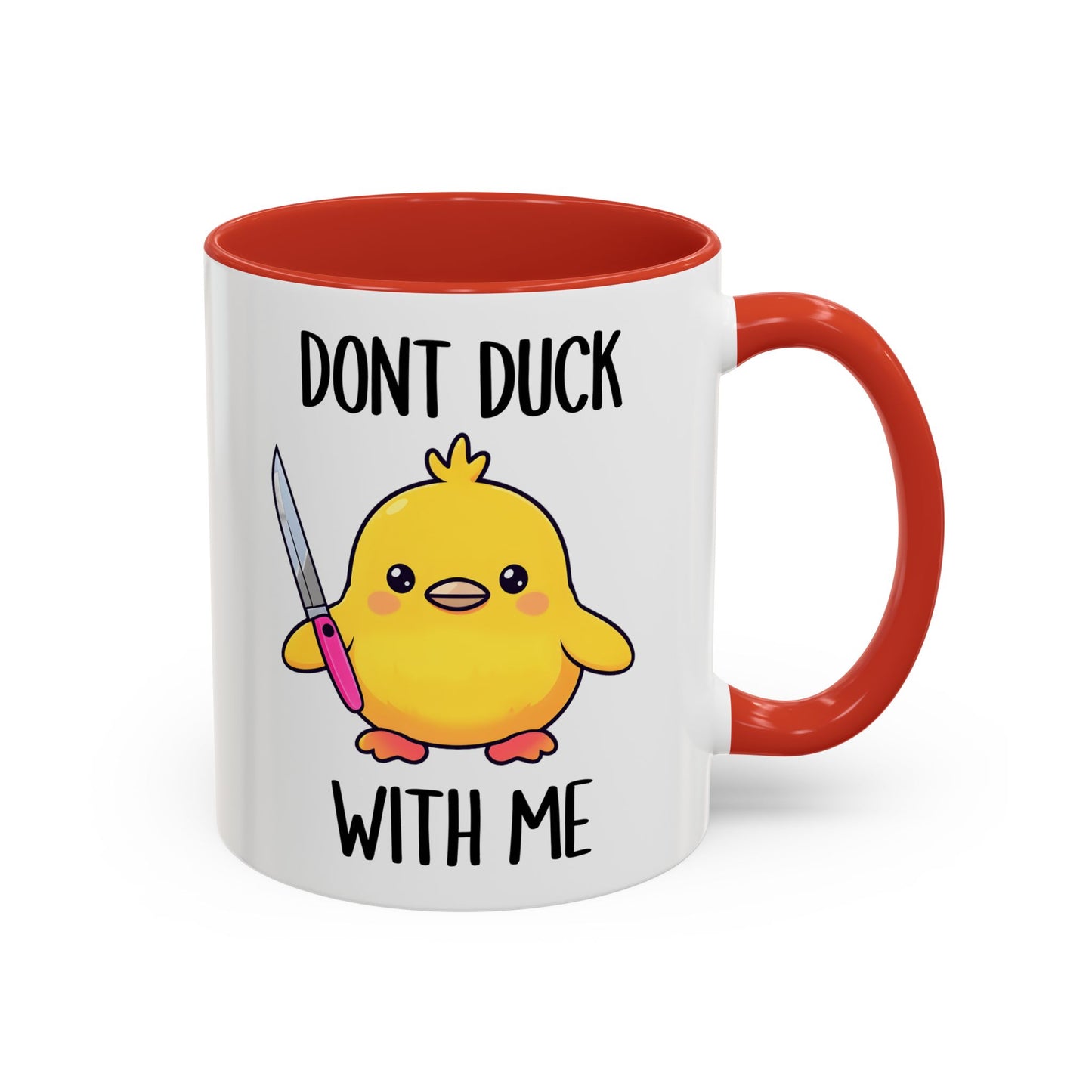 Don’t Duck With Me Mug – Funny Duck Mug | Cute Angry Coffee Cup Gift