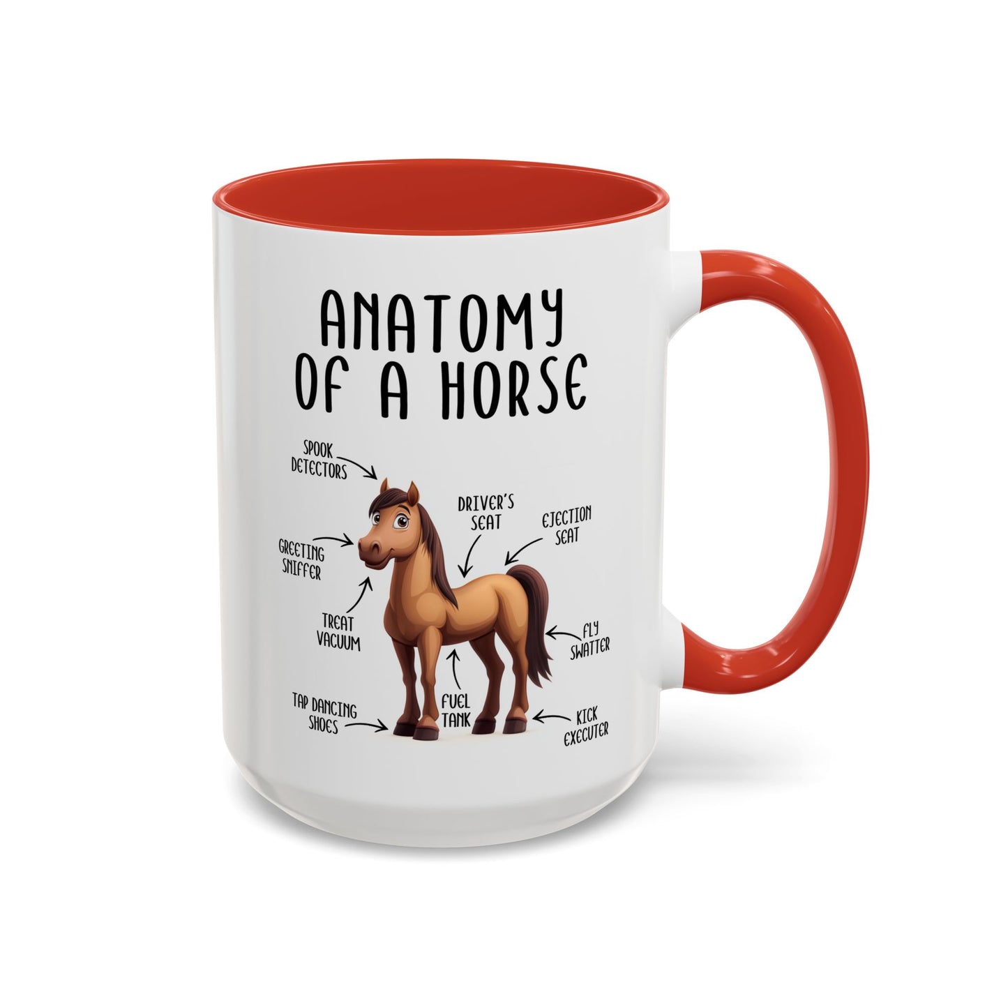 Anatomy of a Horse Mug | Funny Horse Lover Gift | Custom Made Equestrian Coffee Cup