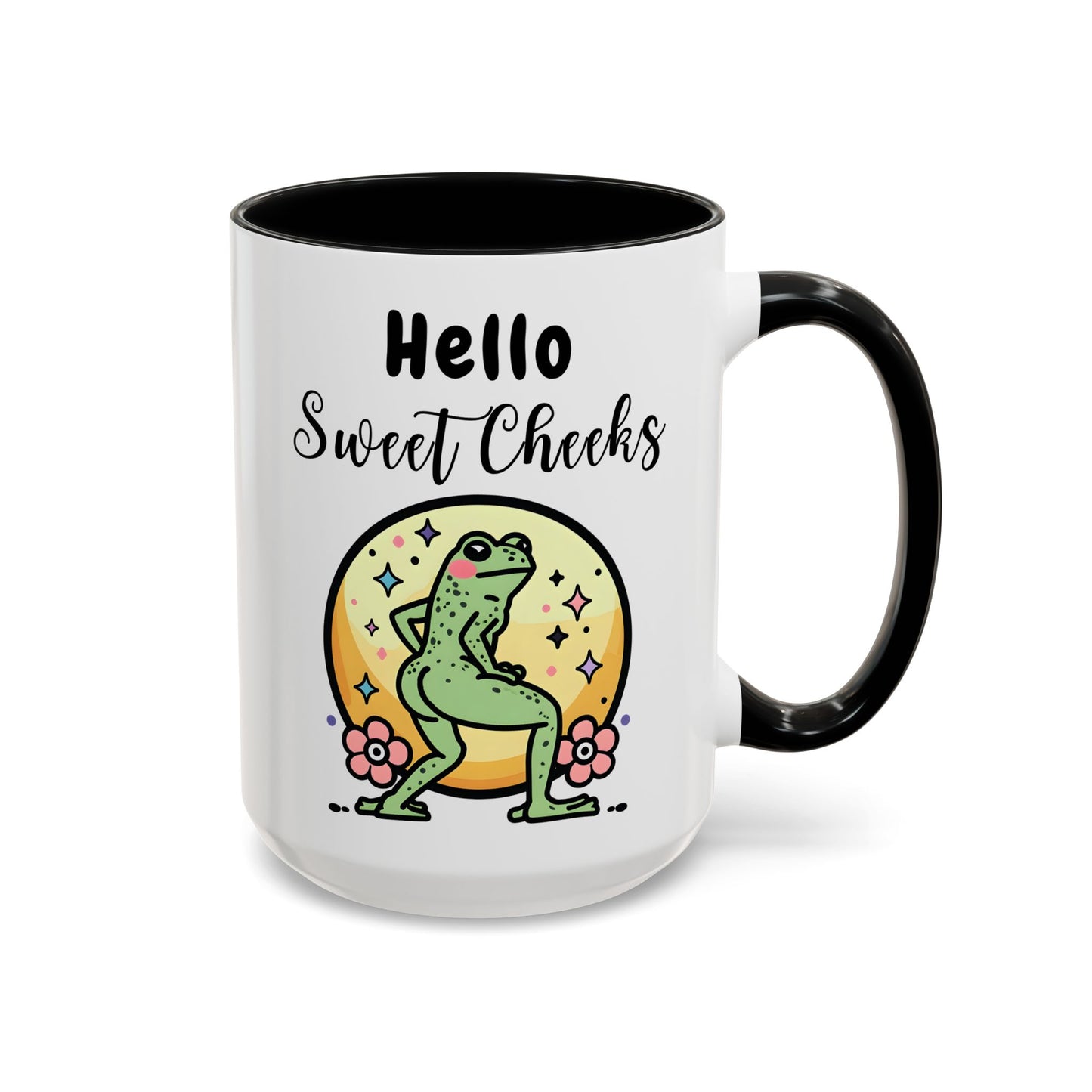Hello Sweet Cheeks Mug | Funny Frog Mug | Custom Made Cute Coffee Cup