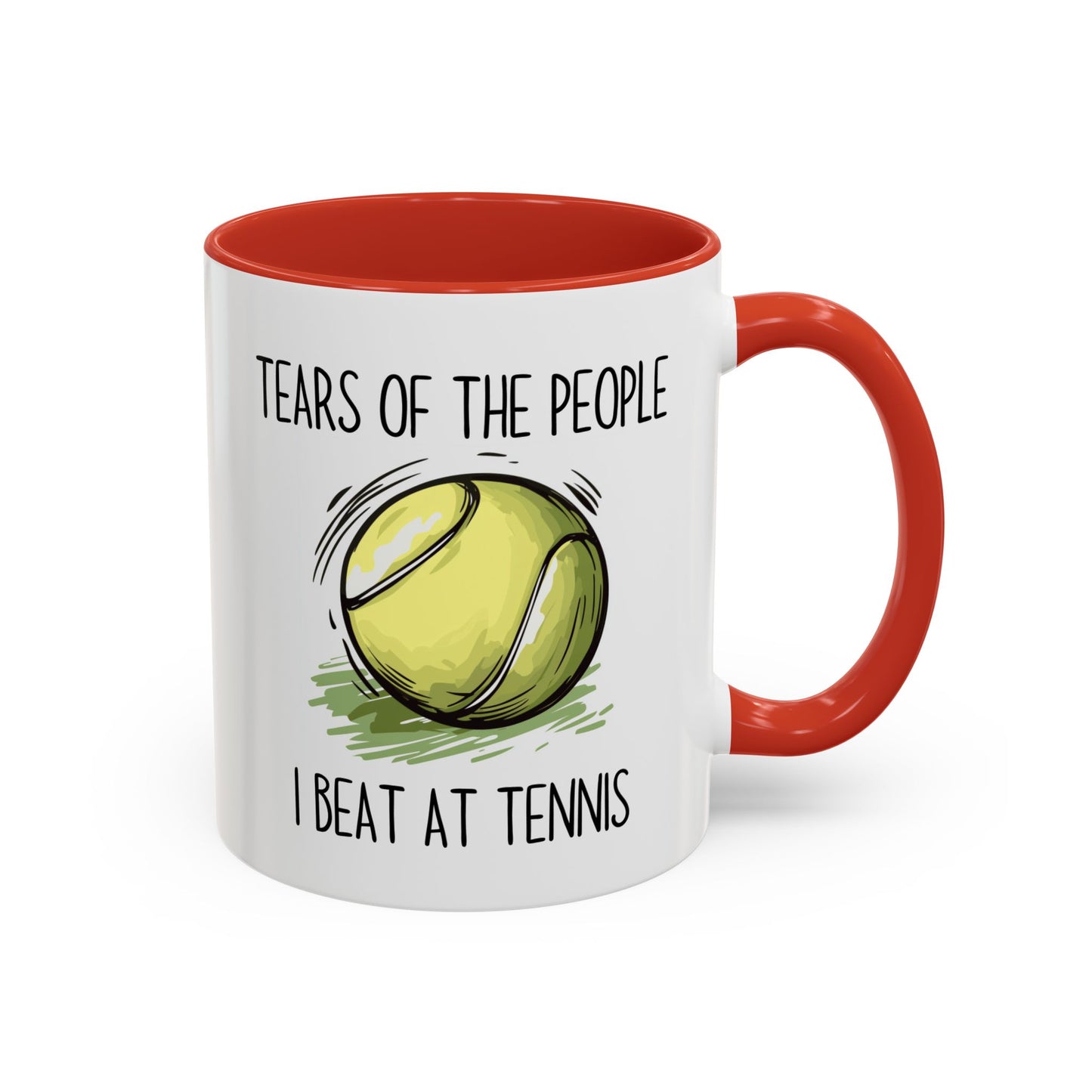 Funny Tennis Mug – “Tears of the People I Beat at Tennis” – Custom Made Tennis Player Gift – Sarcastic Sports Mug