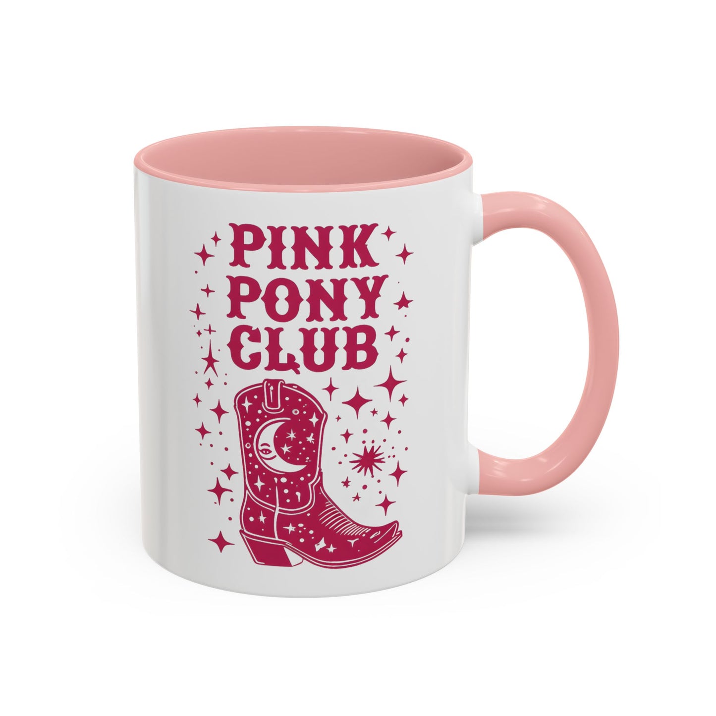 Pink Pony Club Mug | Western Aesthetic Cowgirl Mug | Retro Country Boot Mug | Custom Made Gift
