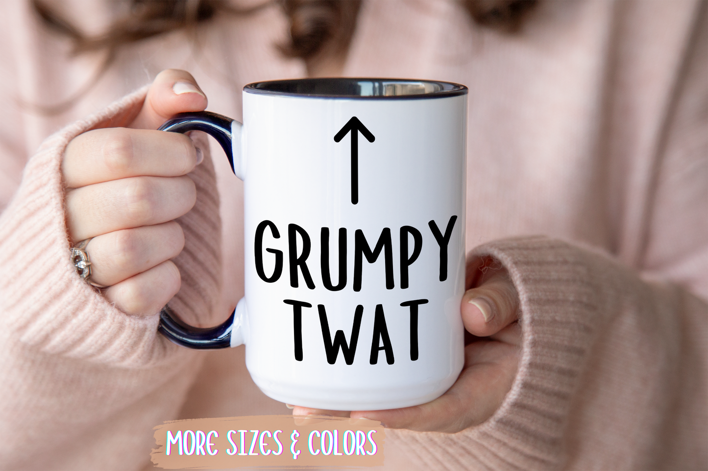 Grumpy Twat Mug – Funny Rude Coffee Cup | Custom Made Sarcastic Gift for Grumpy People