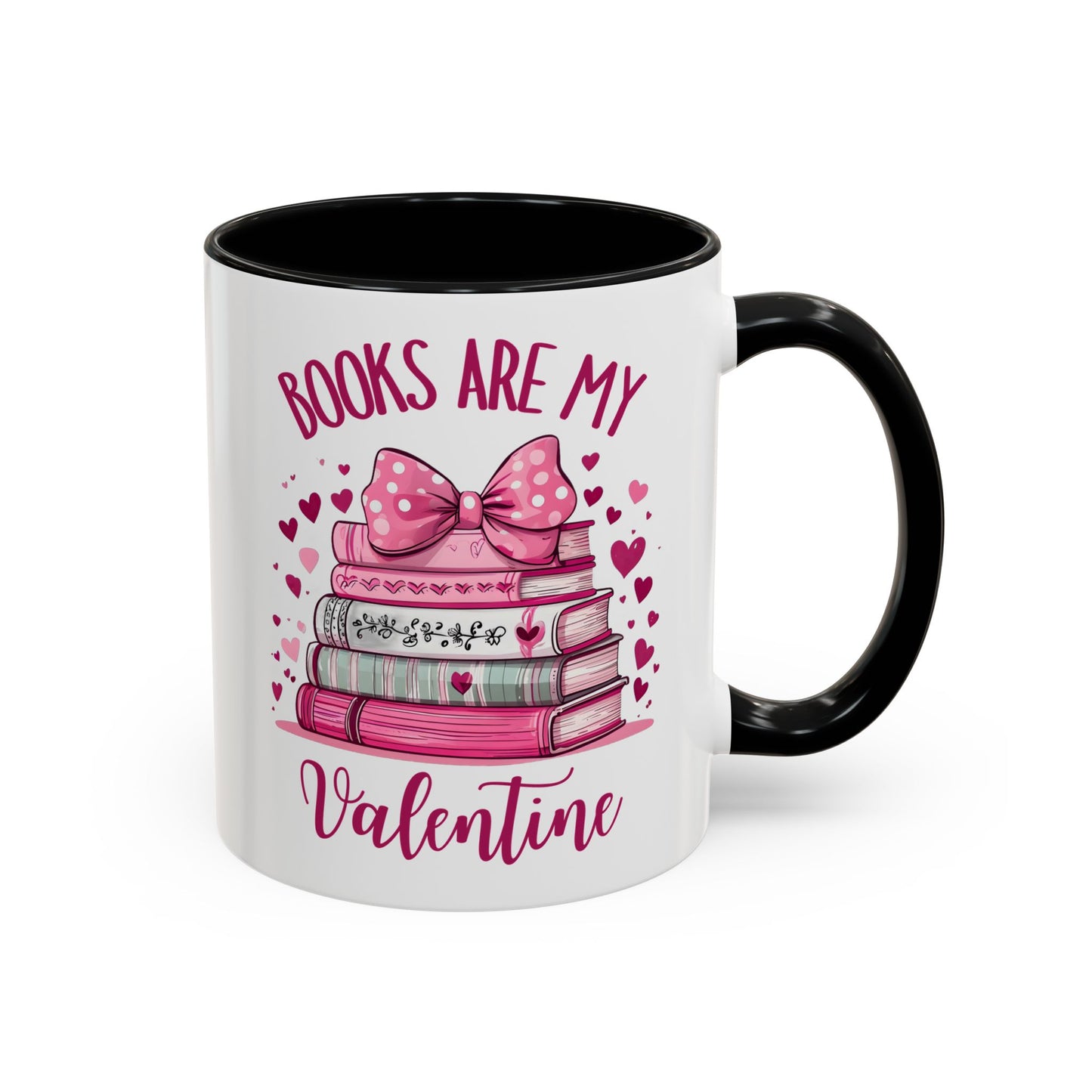 Books Are My Valentine Mug – Cute Book Lover Coffee Cup | Valentine’s Day Gift for Readers, Writers & Bibliophiles
