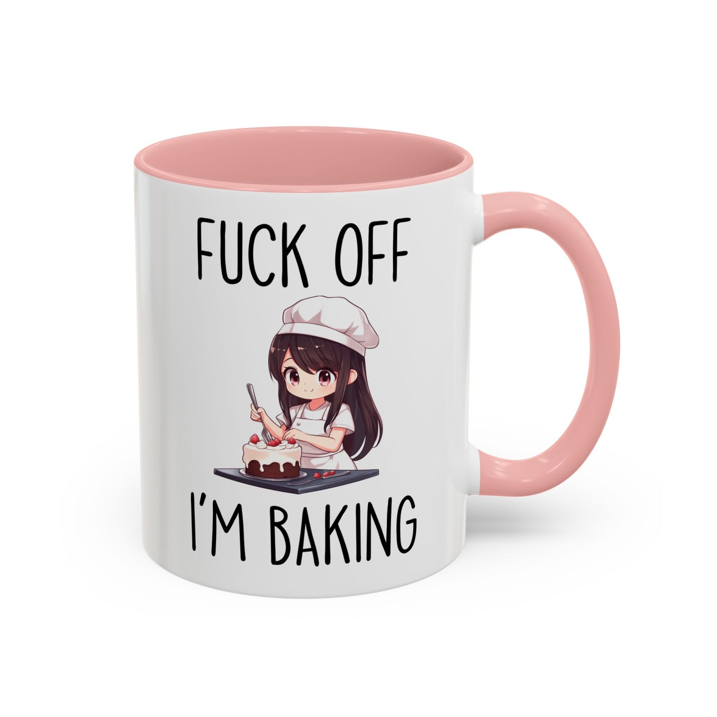 Funny Baking Mug – “F*ck Off I’m Baking” | Sarcastic Baker Gift, Cute Anime Chef Coffee Cup For Bakers & Pastry Lovers